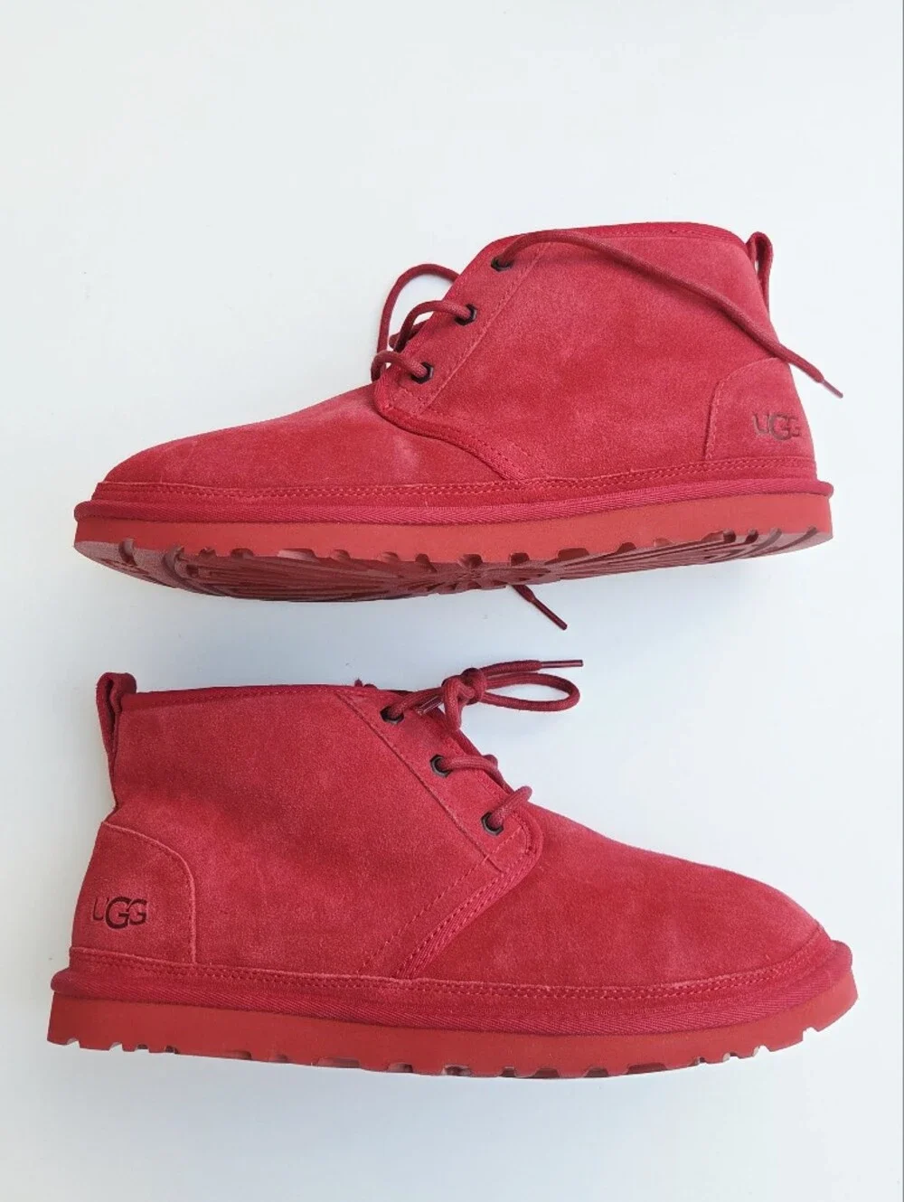 UGG Neumel Men's suede lace-up boots Samba Red Size 11